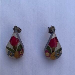 Jewelry - Floral Teardrop Earrings